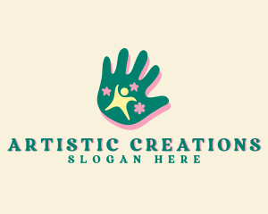 Creative - Nursery Creative Hand logo design
