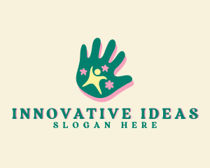 Creative - Nursery Creative Hand logo design