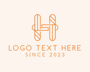 Typography - Modern Tech Letter H logo design