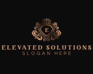 High End Hotel Shield logo design