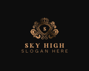 High End Hotel Shield logo design