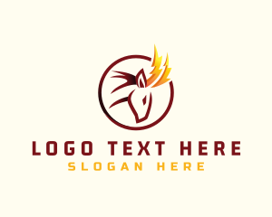 Voltage - Deer Horn Electric logo design