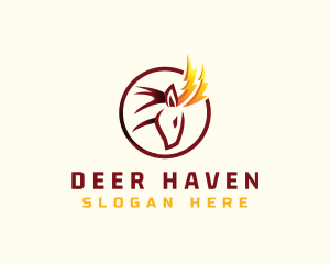 Deer Horn Electric logo design