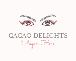 Cosmetic Eye Lashes logo design