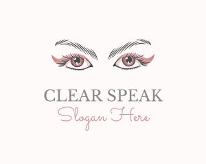 Cosmetic Eye Lashes logo design