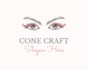 Cosmetic Eye Lashes logo design