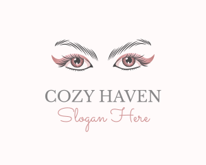 Cosmetic Eye Lashes logo design