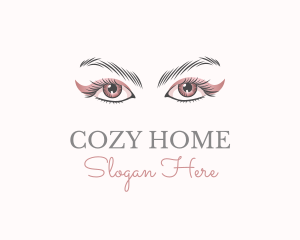 Cosmetic Eye Lashes logo design