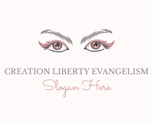 Cosmetic Eye Lashes logo design