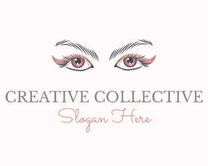 Cosmetic Eye Lashes logo design