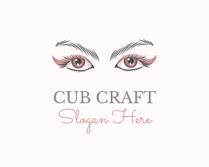 Cosmetic Eye Lashes logo design