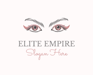 Cosmetic Eye Lashes logo design