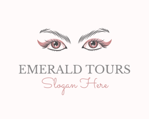 Cosmetic Eye Lashes logo design