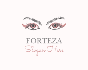 Cosmetic Eye Lashes logo design