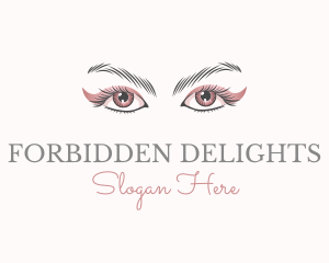 Cosmetic Eye Lashes logo design