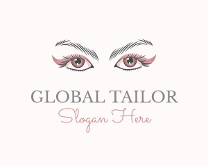 Cosmetic Eye Lashes logo design