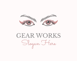 Cosmetic Eye Lashes logo design