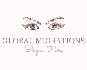 Cosmetic Eye Lashes logo design