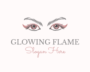 Cosmetic Eye Lashes logo design