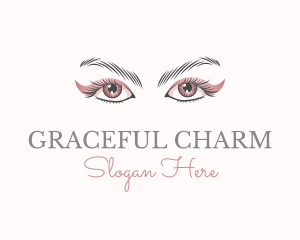 Cosmetic Eye Lashes logo design