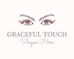 Cosmetic Eye Lashes logo design