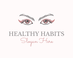 Cosmetic Eye Lashes logo design