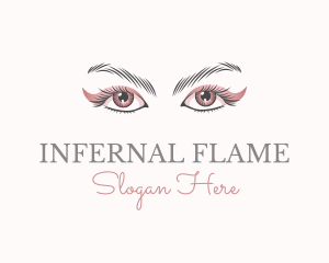 Cosmetic Eye Lashes logo design