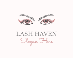 Cosmetic Eye Lashes logo design