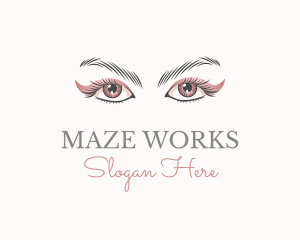 Cosmetic Eye Lashes logo design