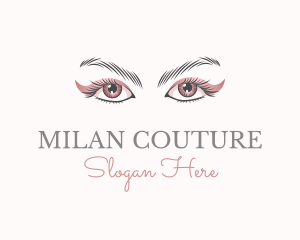 Cosmetic Eye Lashes logo design