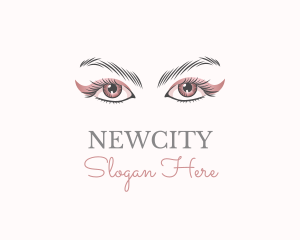 Cosmetic Eye Lashes logo design