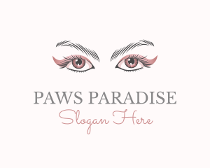 Cosmetic Eye Lashes logo design