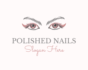 Cosmetic Eye Lashes logo design