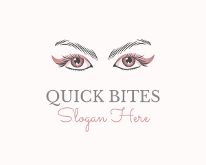 Cosmetic Eye Lashes logo design