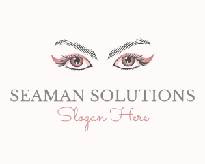 Cosmetic Eye Lashes logo design