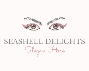 Cosmetic Eye Lashes logo design