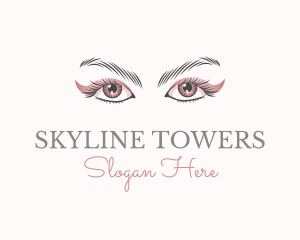 Cosmetic Eye Lashes logo design