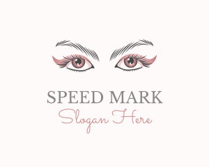 Cosmetic Eye Lashes logo design