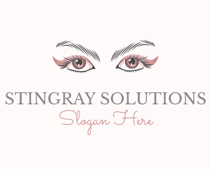 Cosmetic Eye Lashes logo design