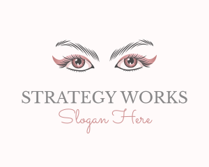 Cosmetic Eye Lashes logo design