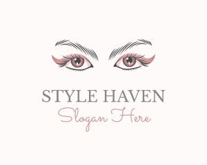 Cosmetic Eye Lashes logo design