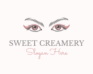 Cosmetic Eye Lashes logo design