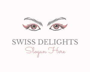 Cosmetic Eye Lashes logo design