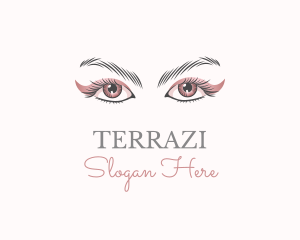 Cosmetic Eye Lashes logo design