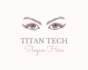 Cosmetic Eye Lashes logo design