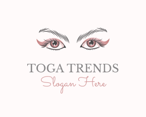 Cosmetic Eye Lashes logo design