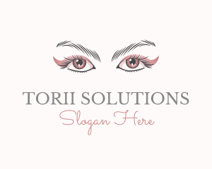 Cosmetic Eye Lashes logo design