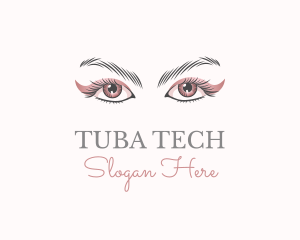 Cosmetic Eye Lashes logo design