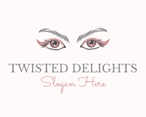 Cosmetic Eye Lashes logo design