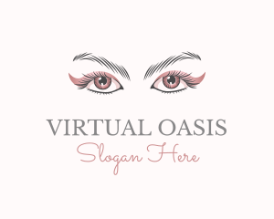 Cosmetic Eye Lashes logo design